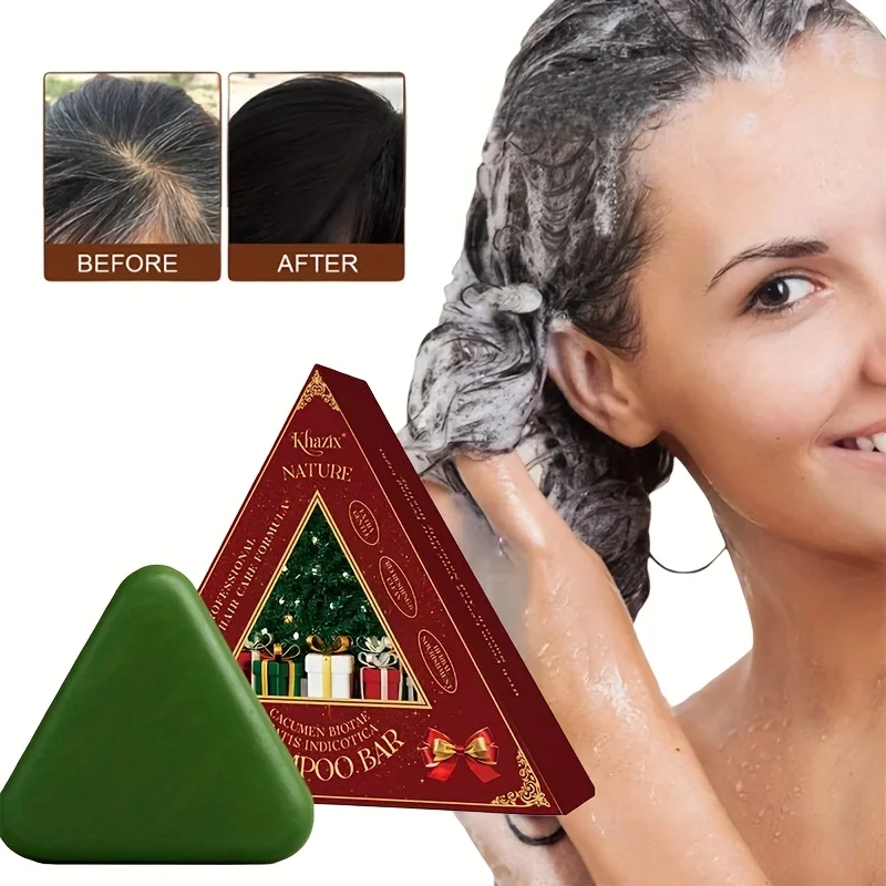 Kräuter-Shampoo-Seife, sanfte Reinigung, feuchtigkeitsspendend und feuchtigkeitsspendend, Ölkontrolle und Haarpflege. Geeignet für alle Haartypen