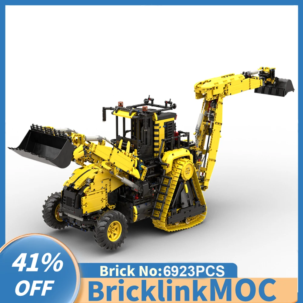 

NEW 6923PCS Moc city Engineering RC Super Heavy Backhoe Loader model DIY creative ideas ChildToy Gift Technology building blocks