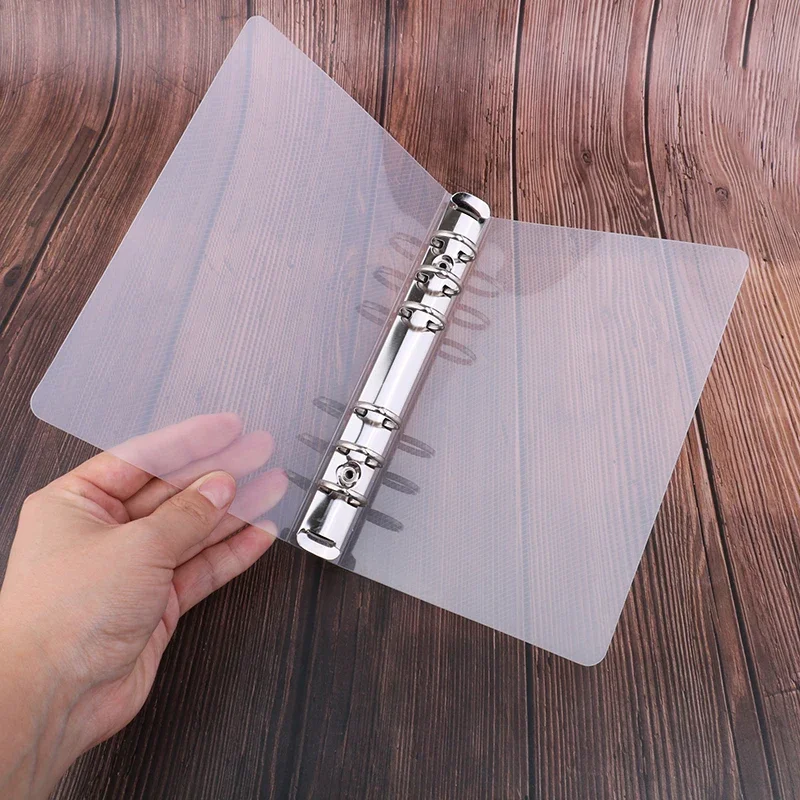 

Creative transparent twill pp binder shell a6 a5 six-hole b5 nine-hole folder