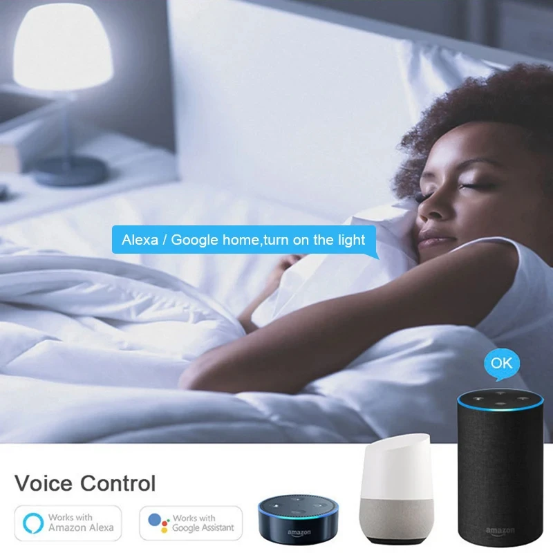 Tuya E27 Wifi Smart Light Bulb LED Lamp لمبة متعددة الألوان مع Siri for Alexa Google Smart Things Alice Home Assist Homekit
