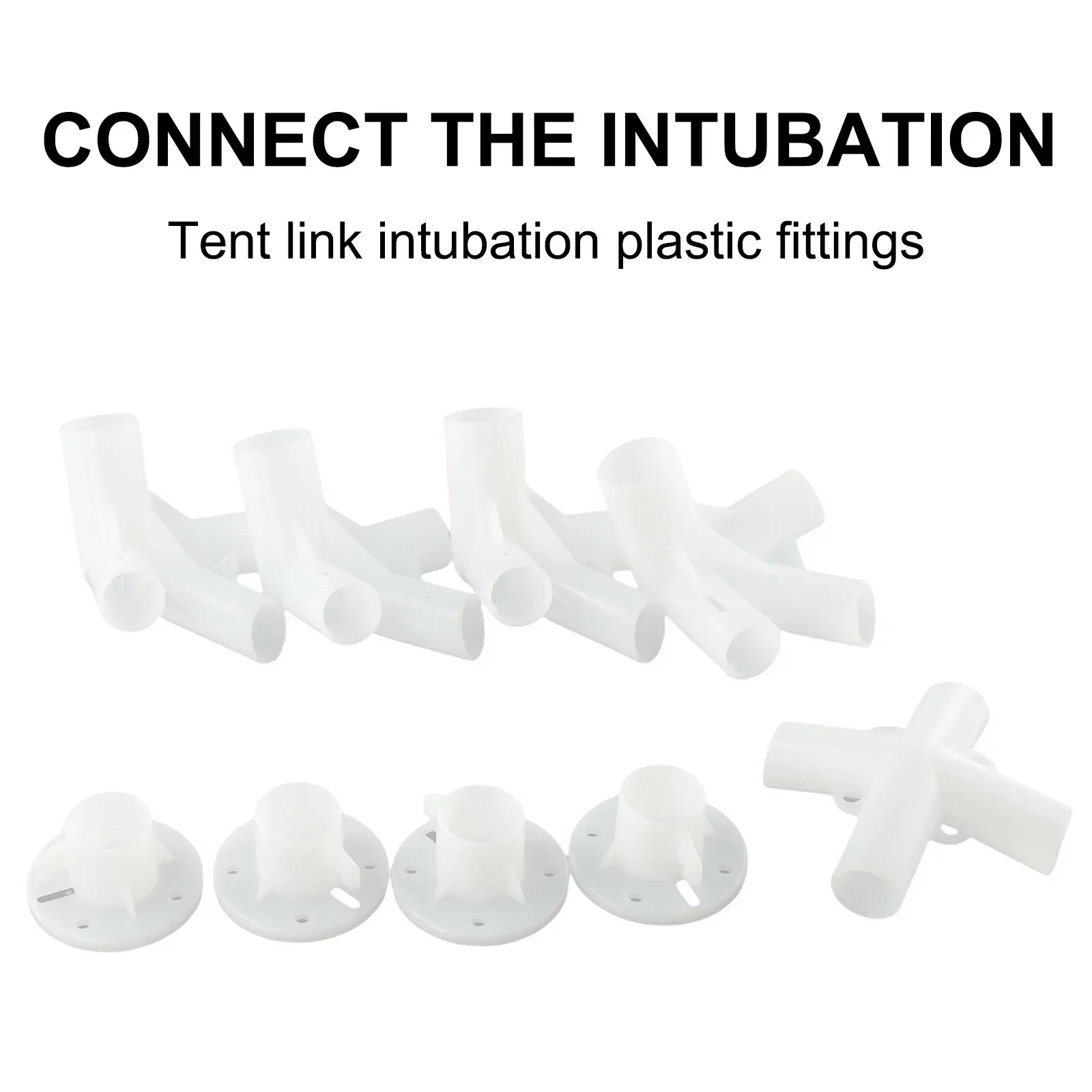 

9 Pcs Rain Canopy Connector Accessories Outdoor Camping Overnight Tent Root Connector 3*3m Plastic Link Pavilion Garden Awning