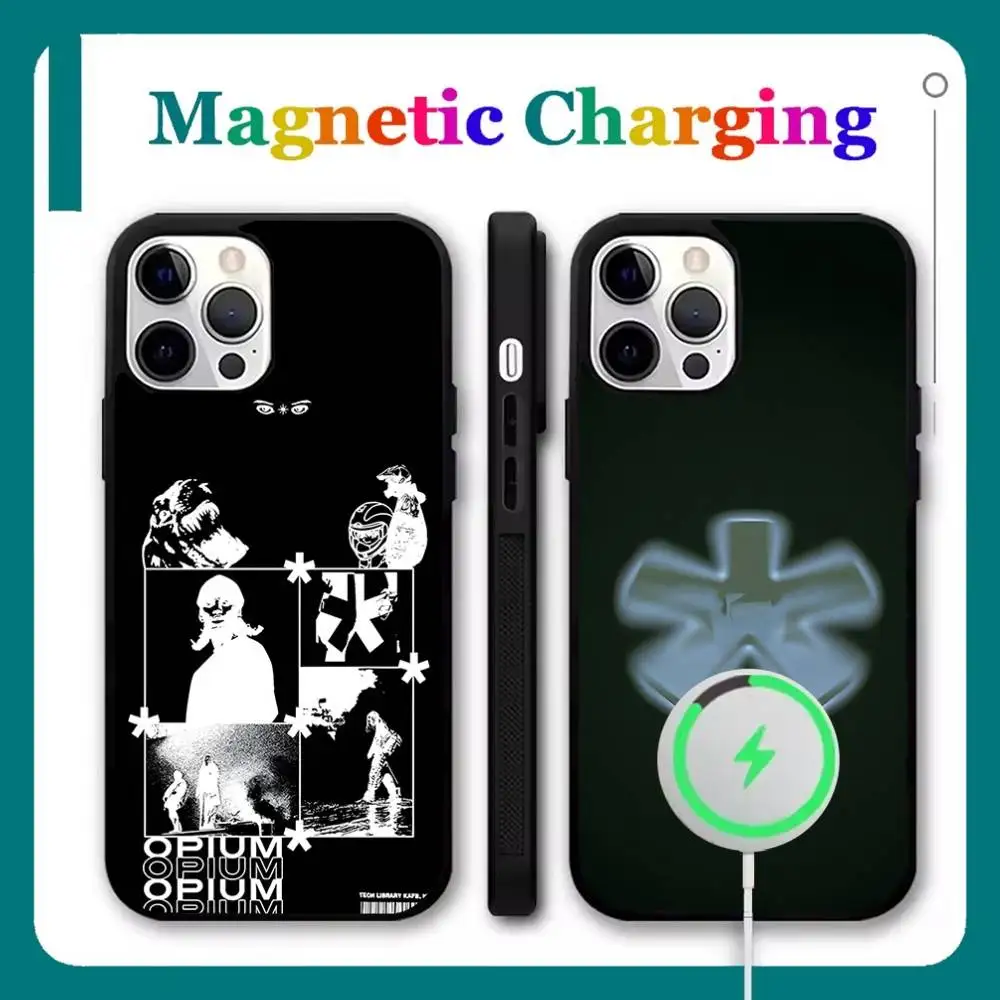 

Opium Playboi Carti VYL Phone Case For iPhone 17,16,15,14,13,12,11,Pro,Max,Plus,Mini,Air,SE Magsafe Magnetic Wireless Charging