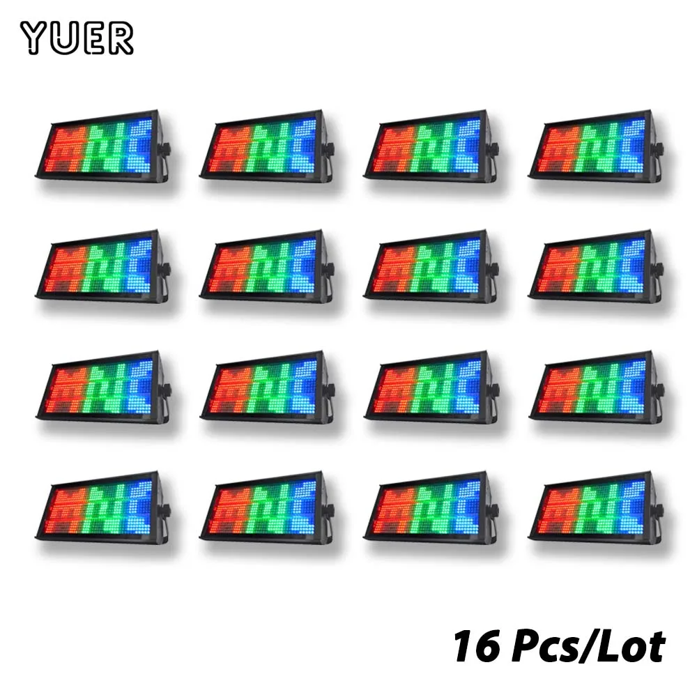 

16 шт. новый светодиодный 260 Вт RGBW 135 + 30 сегментов стробоскопическая стирка конский бег с эффектом букв и цифры сценическое освещение для Dj Disco Party Club