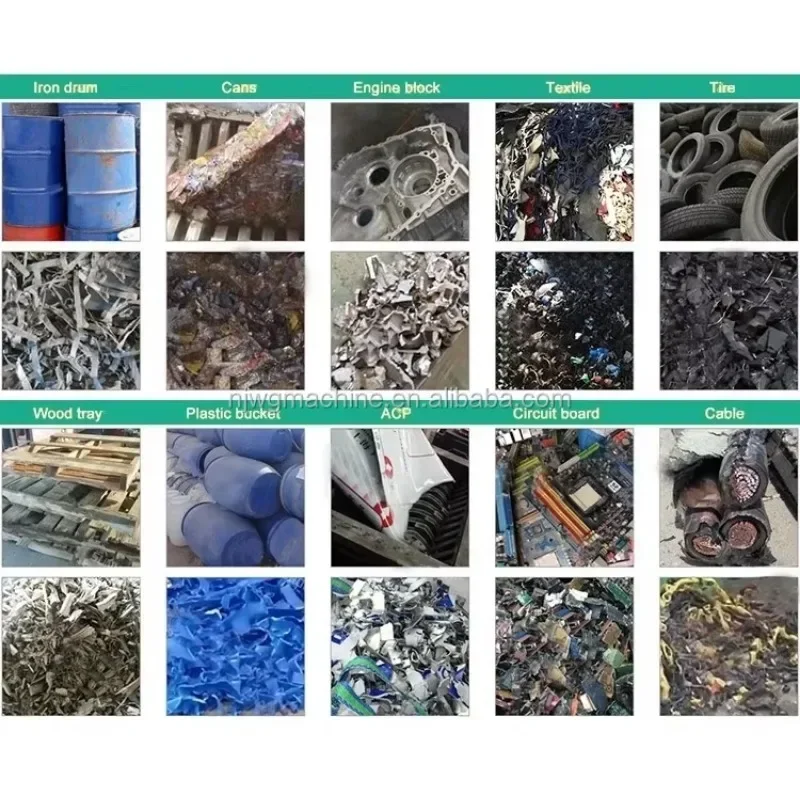 Almost New Rubber Tire Shredder Machine for Waste Recycling Tire PVC Grinder Machine Used Plastic Grinding Machine