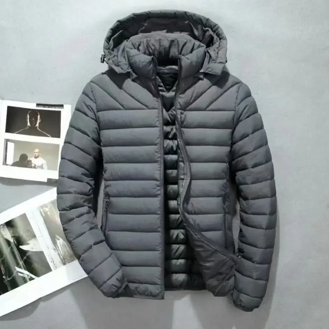 Padding Hooded Male Padded Coats Lightweight Puffer Men\'s Down Jacket Offers Trend Unique Parkas Korean Popular Clothes Youth