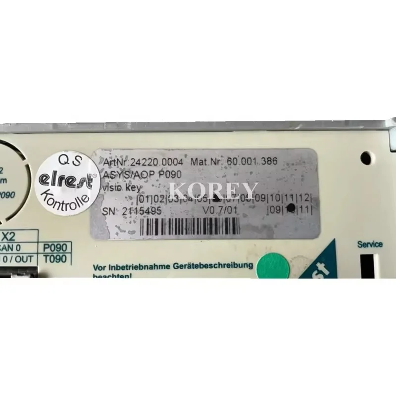 T70 touchscreen 24220.0004 60.001.386 ASYS/AOP P090 Spot