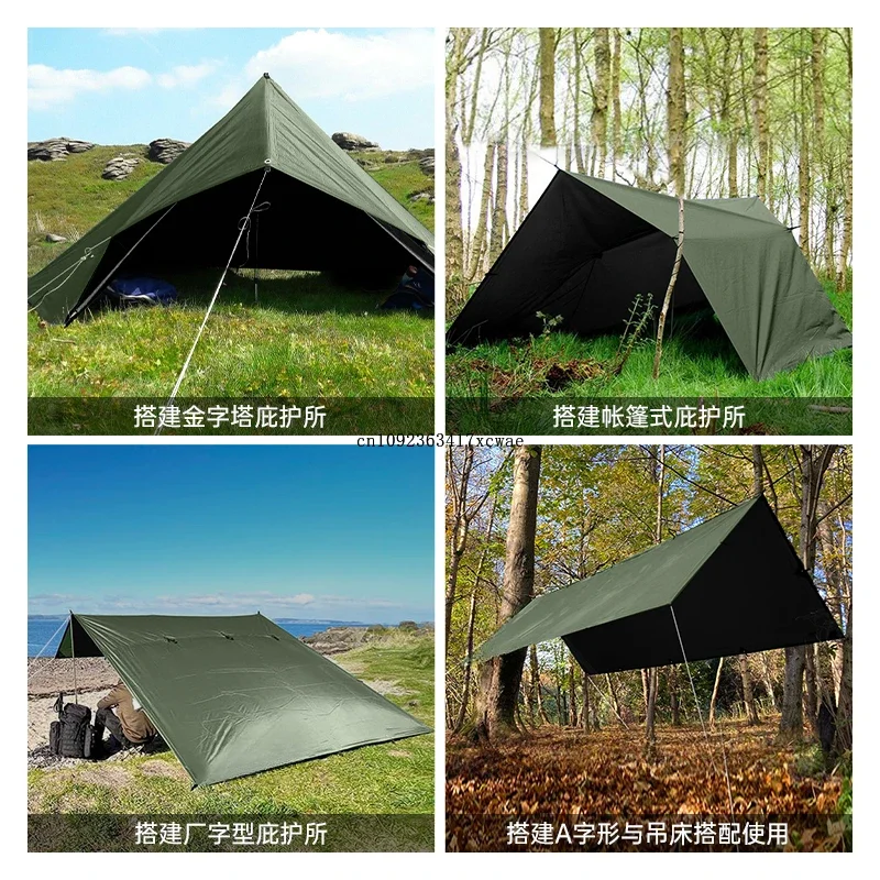 ETROL multi-hanging point canopy tent outdoor camping vinyl sunscreen sunshade camping canopy sunshade portable bc