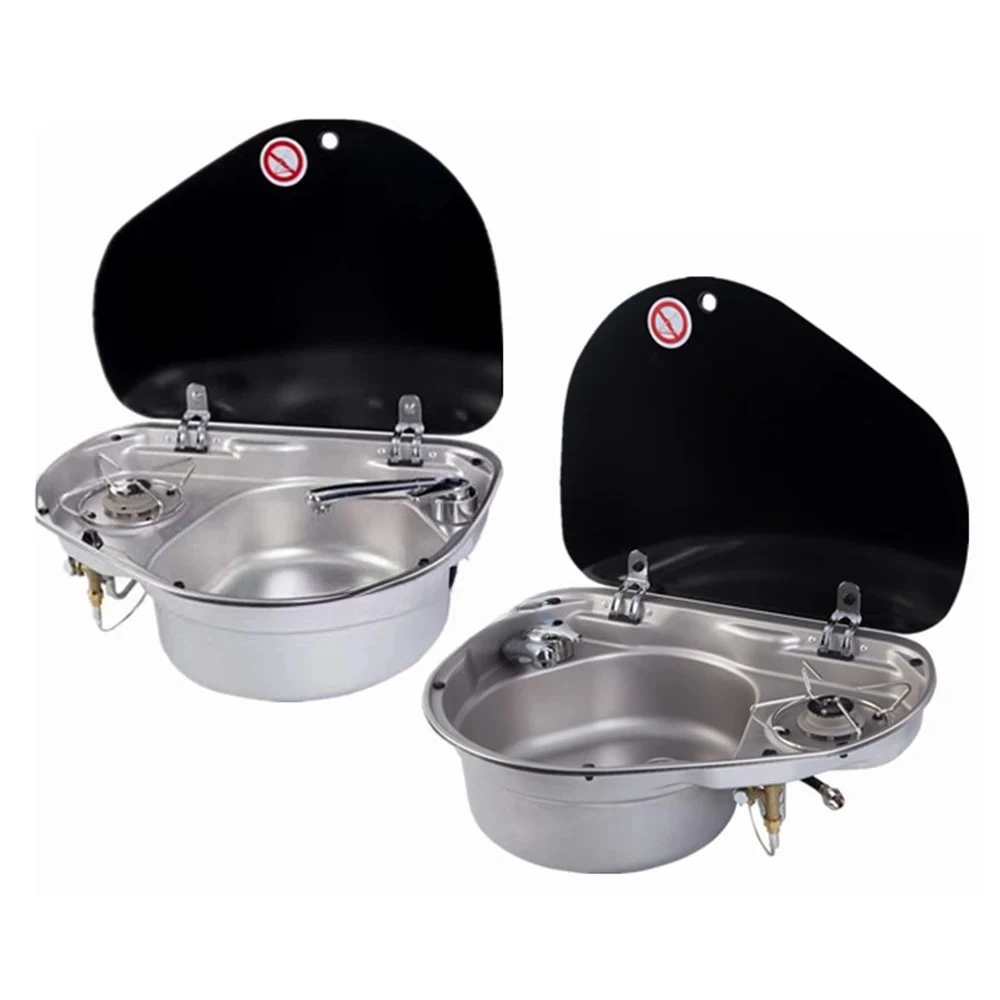 New !RV Foldable Sink Wash Basin Flap Design No Faucet Camping Accessories