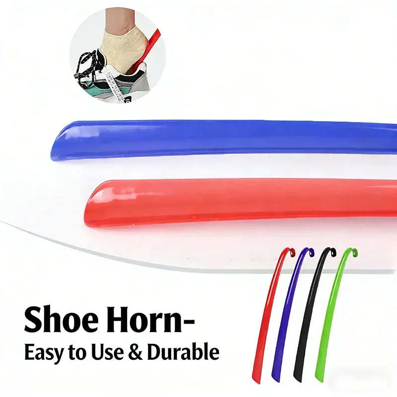 Extra Long Plastic Shoehorn Hotel Household Shoe Insertion Aid Lazy Shoe Horn Draw Helper Shoe Wearer Shoe Lifter image 4