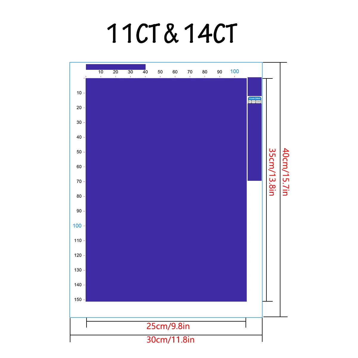 1PC 30X40CM/11.8X15.7in ,11Ct/14Ct Cross Stitch Kit Diy Valentine's Day Gift Embroidery Set For Festival,City view 4