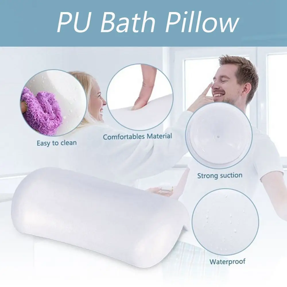 

PU Non-Slip for Home Bathtub Bathroom Supply Back Head Rest Tub Accersories Cushion Bath Pillow