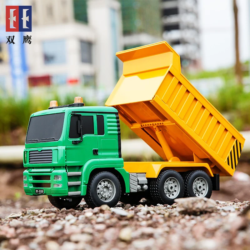 Double E E520 RC Dump Truck Engineering Vehicle Remote Control Dumper Car Model Electric Loader Children's Toys for Boys Gift