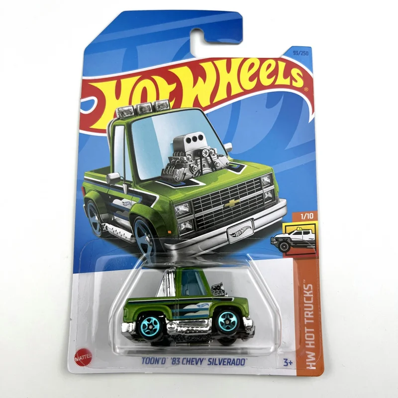 2023-93 Hot Wheels Cars TOON'D 83 CHEVY SILVERADO 1/64 Metal Die-cast Model Collection Toy Vehicles