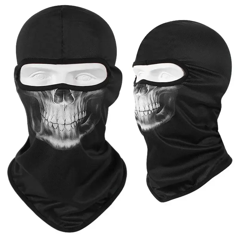 3D Skull Mask Balaclava Cap Breathable Motorcycle Riding Full Face Scarf Outdoor Men Head Cover Cycling Headgear Neck Gaiter Hat - Image 16