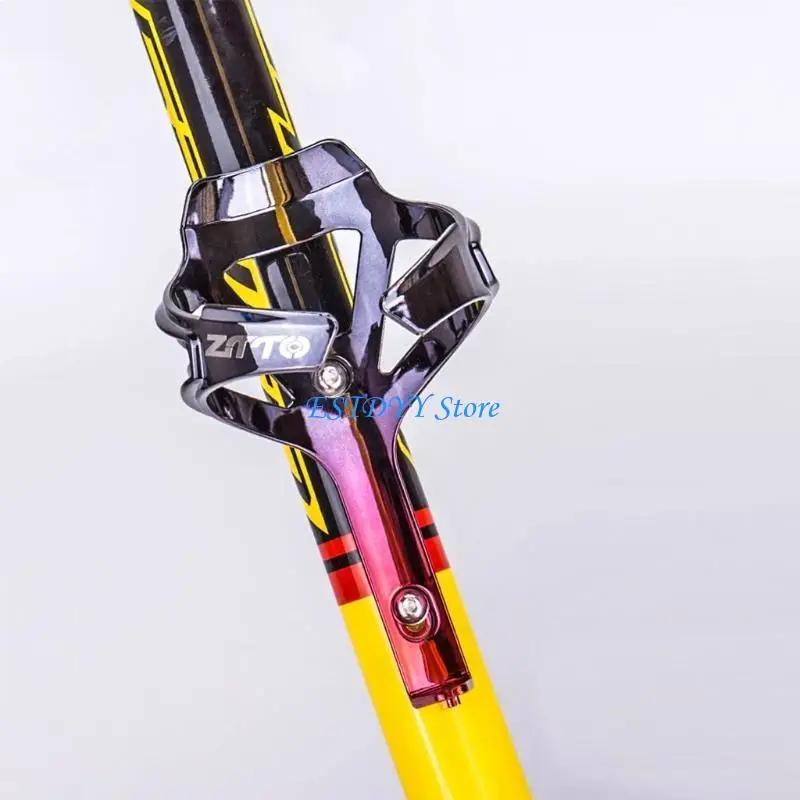 

G6DE красочный полый гальванический держатель чашки легкая велосипедная клетка для бутылок велосипедные стойки для чашек воды