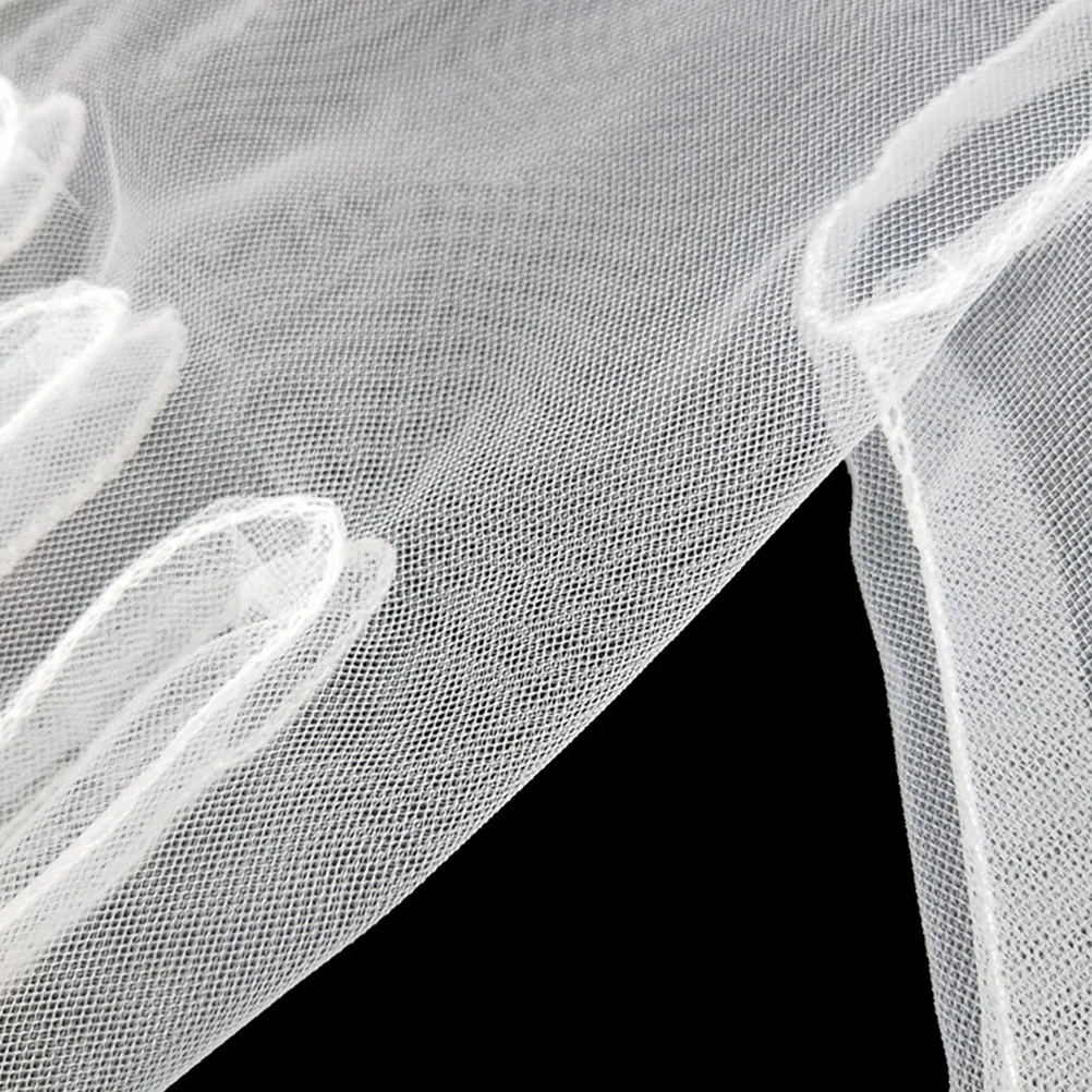 

2Pairs Bridal Gloves Wedding Dress Gloves Mesh Design Elegant Ladies Fashion Wear for Engagement Party Formal Event Stage Show