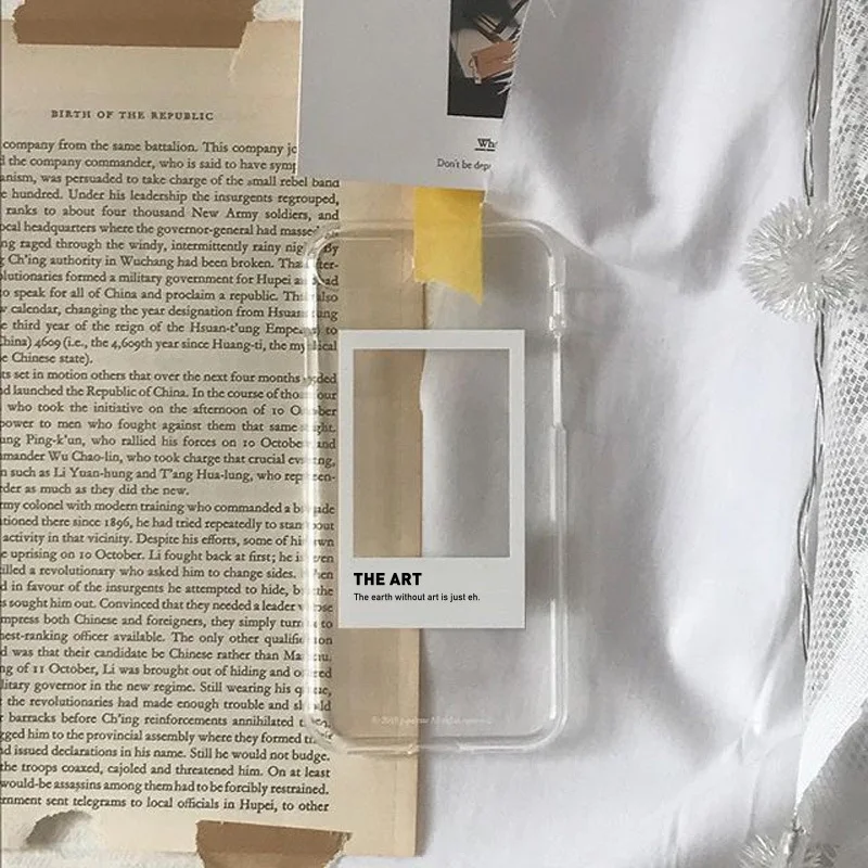 Transparente Handyhülle mit kreativem Rahmen für iPhone 16 15 14 13 12 Mini 11 Pro Max XS XR X 7 8 Plus, stoßfeste Schutzhülle