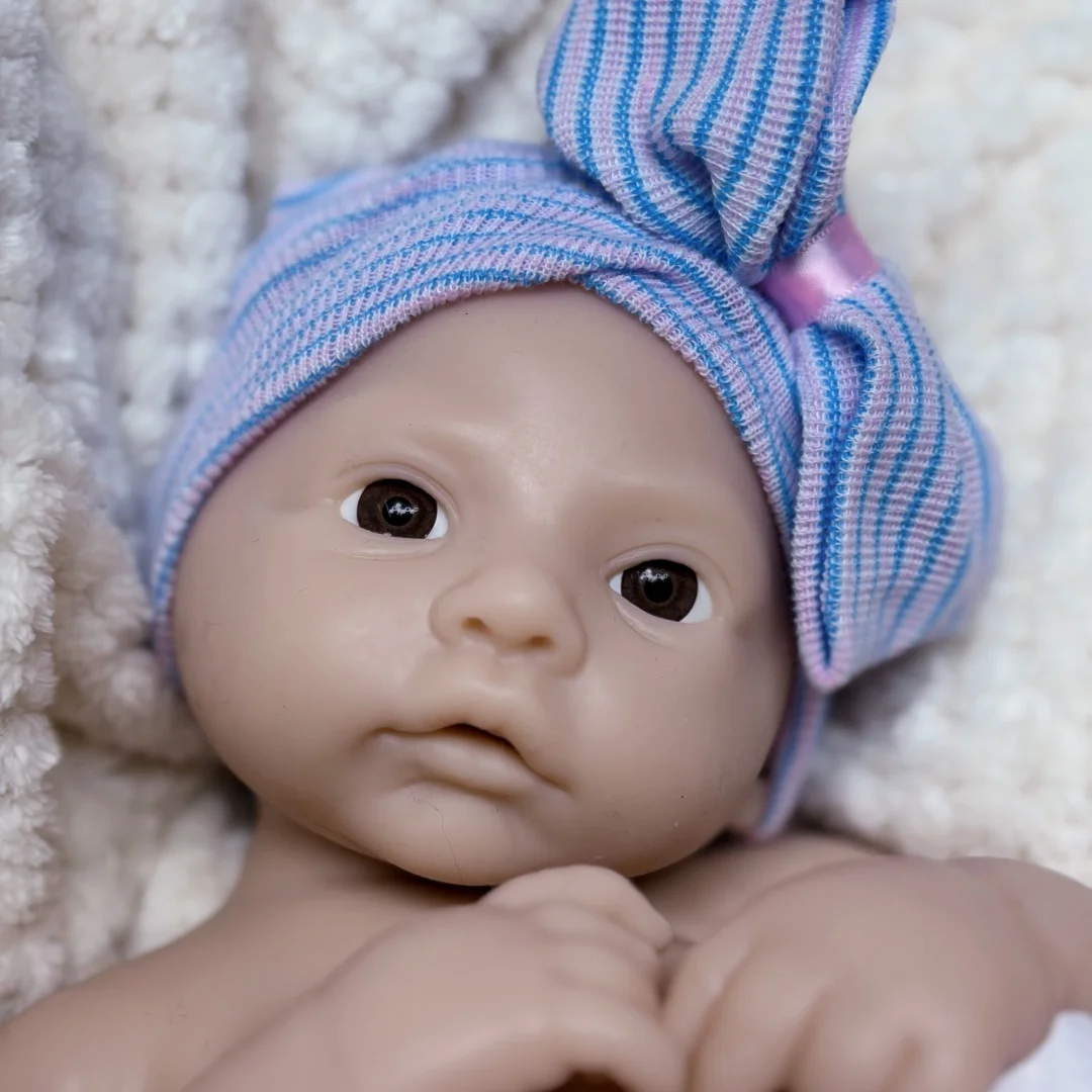 45cm 오픈 입 초원 솔리드 실리콘 bébé reborn 소녀 unpaint 피부 방수 신생아 인형 Corpo De Silicone Doll