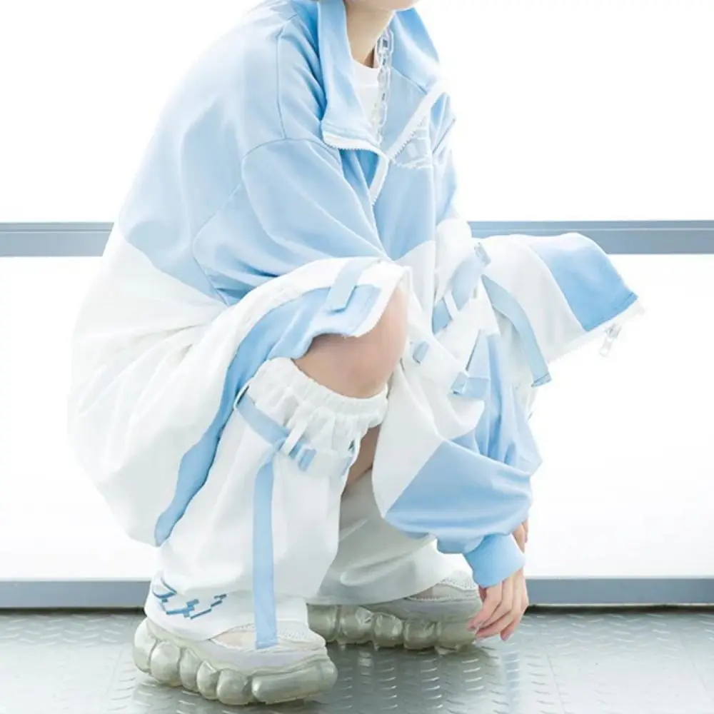 لينة المطرزة الشتاء تدفئة الساق Harajuku Y2K غطاء للقدم لوليتا JK Kawaii جوارب طويلة الملحقات #3