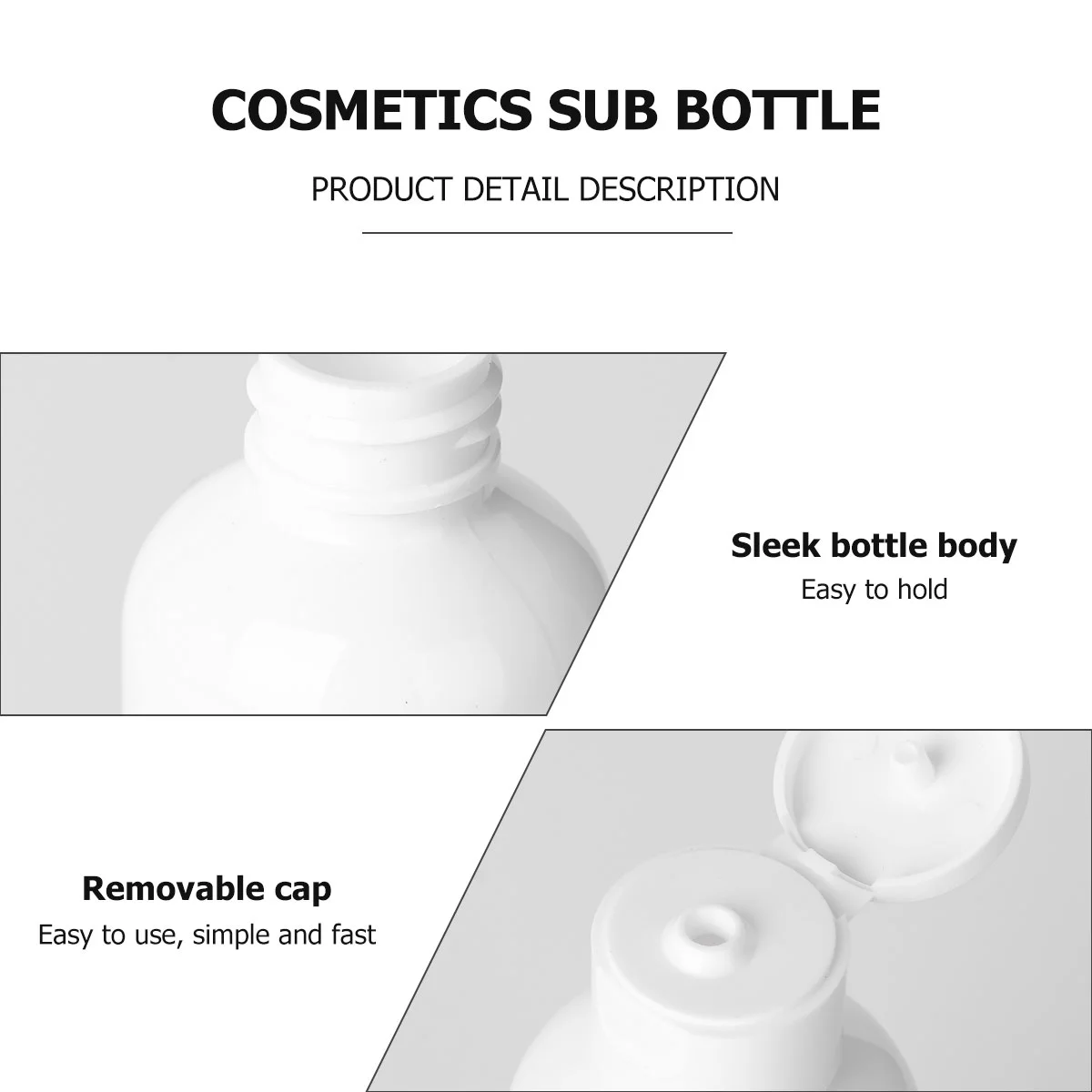 5 stuks sub lege fles eenvoudige plastic opslagflessen houders voor cosmetica (200 ml) lege fles sub cosmetica subfles