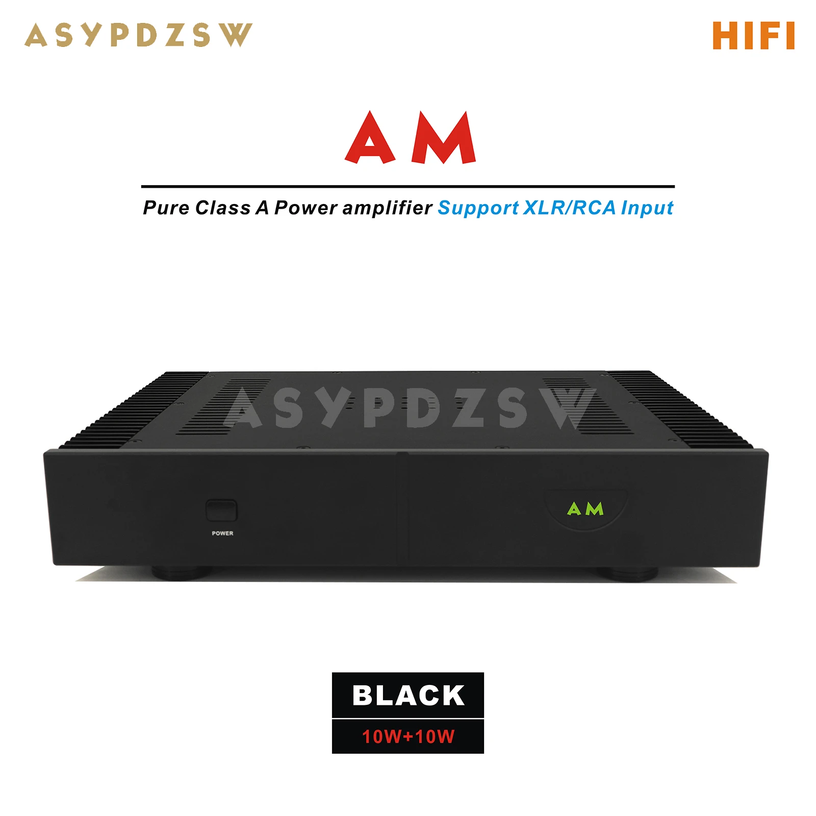 HIFI AM Pure Class A Leistungsverstärker 10W+10W 8 Ohm, unterstützt XLR/RCA-Eingang, basierend auf PASS AM