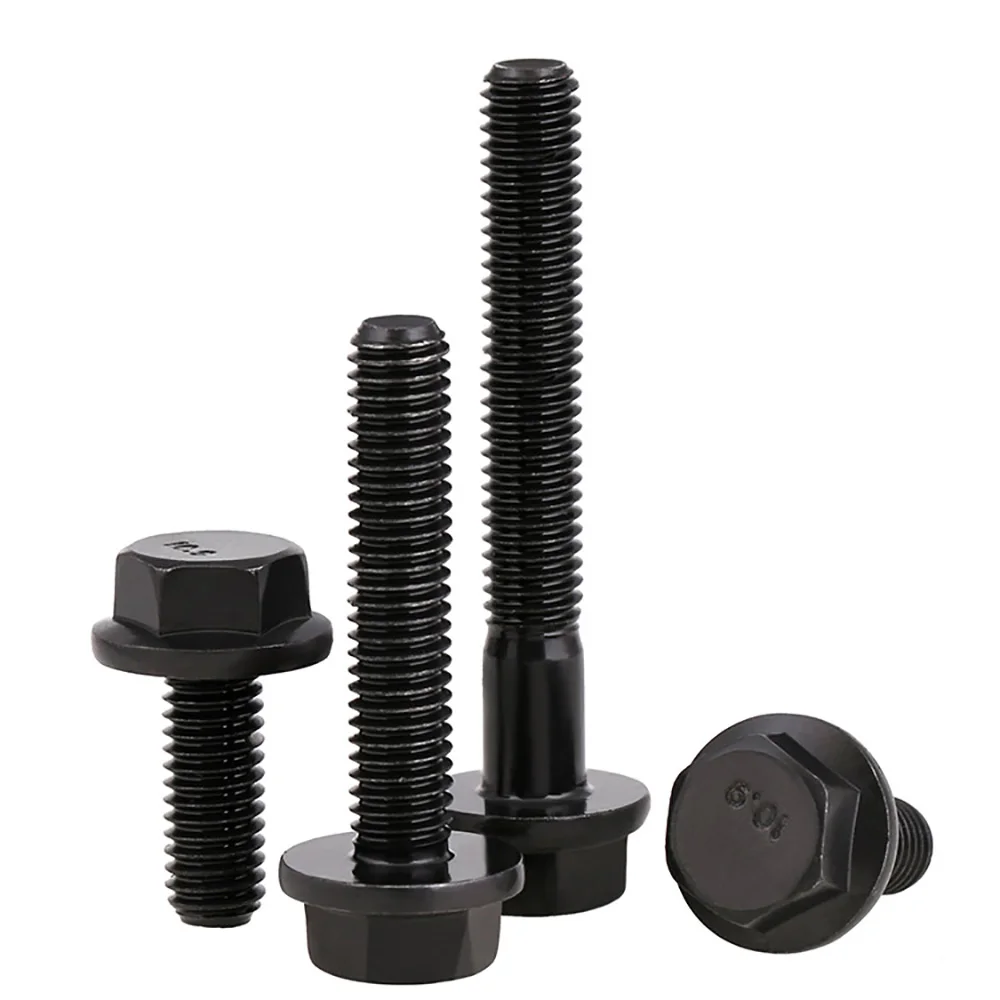 M6 M8 M10 M12 M14 M16 Alloy Steel Hexagon Head Belt Pad Flange Cap Screw Bolt Full Thread/Partial Thread Grade 10.9 Flange Bolt