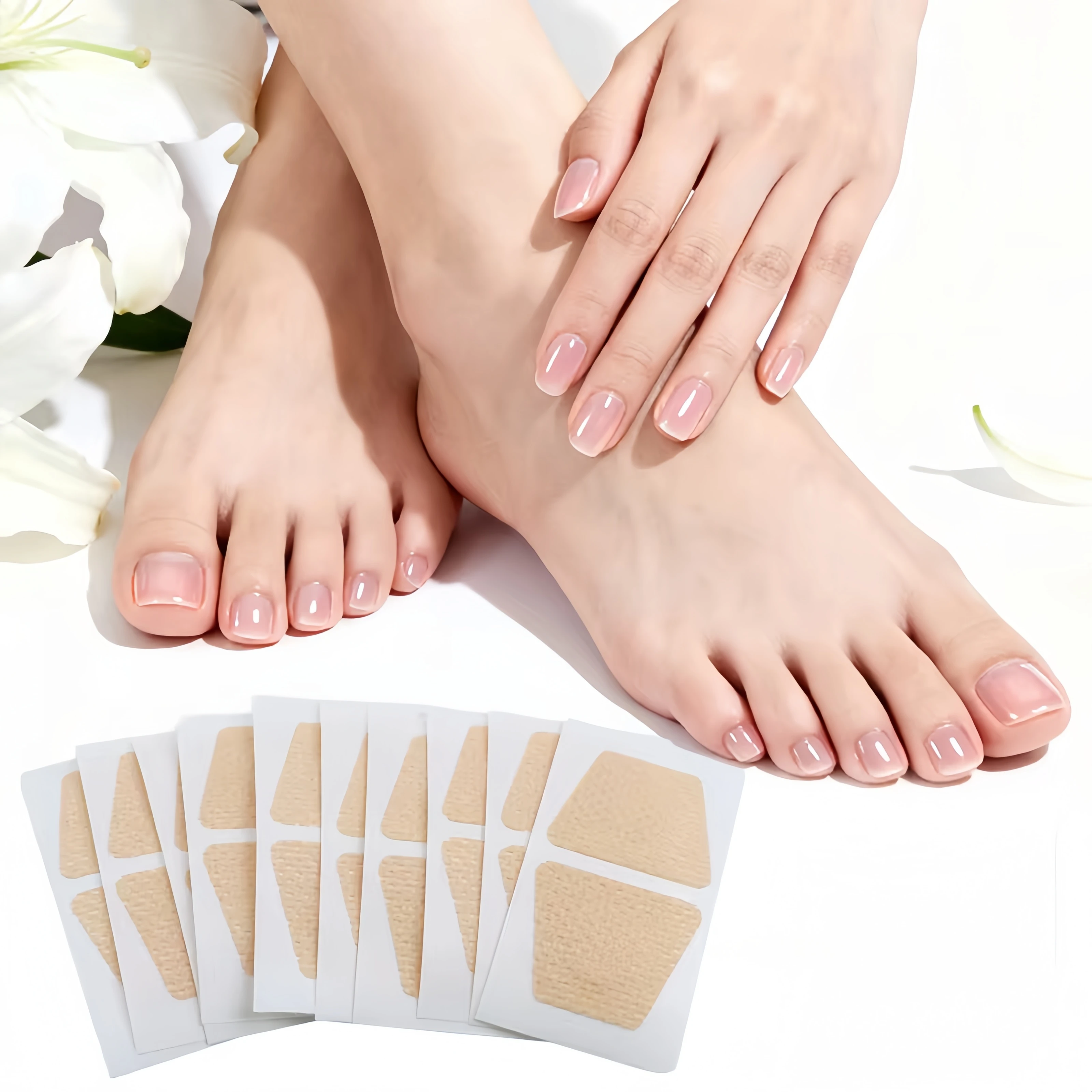 32Pcs Toenail Fungus Patch Waterproof Nail Repair Patches Nail Ingrown Correction Sticker Discolored Damaged Nail Foot Care Too
