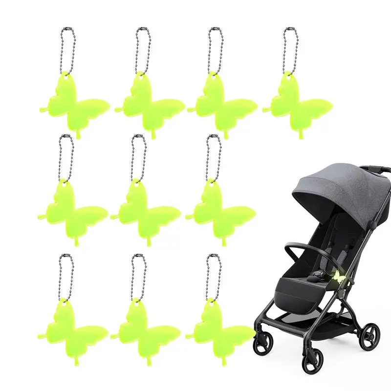 배낭 반사경 10pcs 어린이 안전 반사 펜던트 방수 어린이 반사경 높은 가시성 야간 걷기 안전