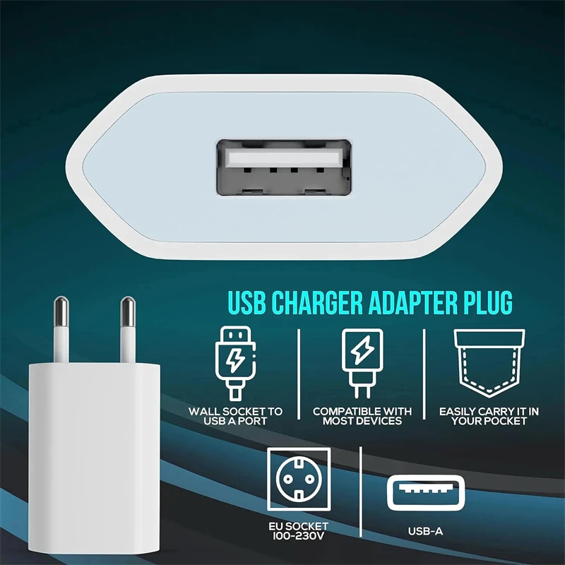 NNBILI USB Charger Adapter For iPhone 14 13 Pro Max Samsung Mobile Phone Charging For Xiaomi Huawei EU Plug Wall Power Adapter image 3