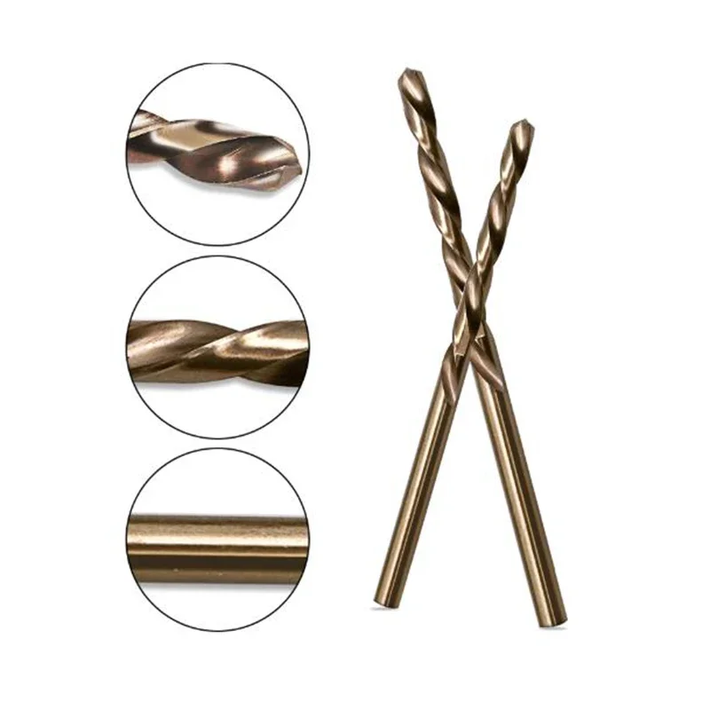 

Высокая износостойкость и прочность, 10 шт., набор сверл M35Co для оцинкованных труб из нержавеющей стали, алюминия, железа