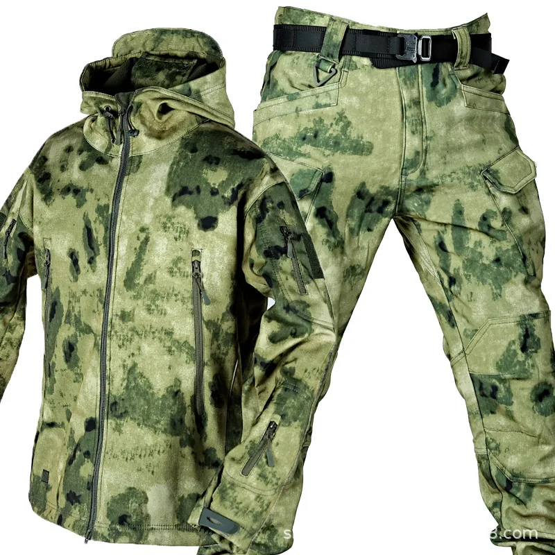 Giacca tattica tuta da uomo Army SoftShell giacche impermeabili tattiche pesca escursionismo campeggio arrampicata giacca in pile