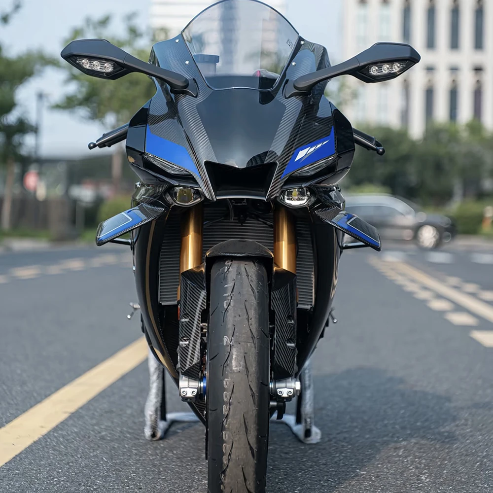 2025+ For Yamaha R1 R1M 2020 2021 2022 2023 2024 Motorcycle Spoiler Wing Fixed wing Wing Aerodynamic Winglet Accessorie 2025