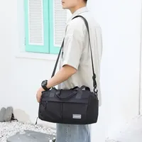 Shoe Compartment Travel Duffel Bag Dry and Wet Separation Large Capacity Swimming Tote Bag Nylon Wear-resistant