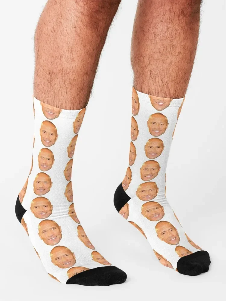 Dwayne JOHNSON-Chaussettes en Coton pour Homme et Femme, Haute Qualité, Hip Hop