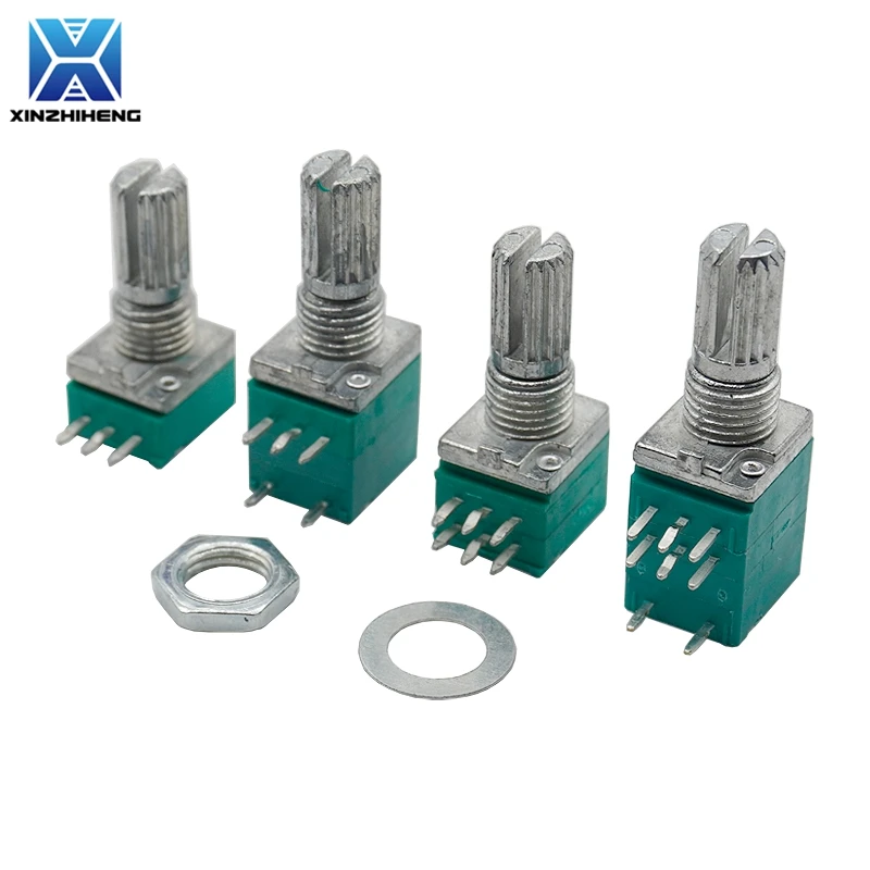 5pcs RV097 RK097 5K 10K 20K 50K 100K 500K 3pin 5pin 6pin 8pin Shaft 15mm Audio Amplifier Sealed Potentiometer RV097NS RK097NS