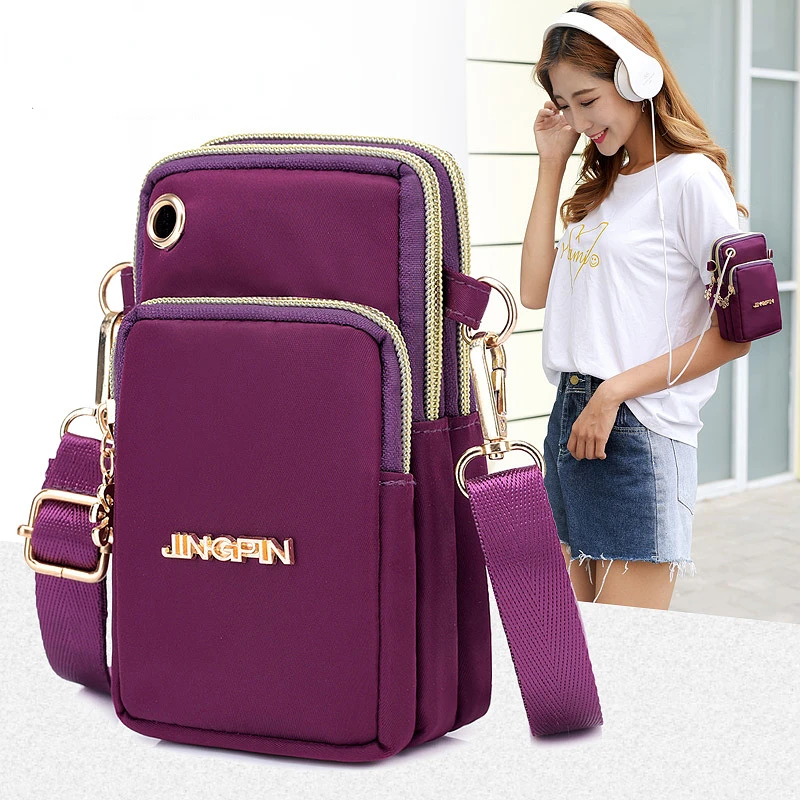 Nieuwe Ballon Mobiele Telefoon Crossbody Tassen Voor Vrouwen Mode Vrouwen Schoudertas Mobiele Telefoon Zakje Met Hoofdtelefoon Plug 3 Laag Portemonnee