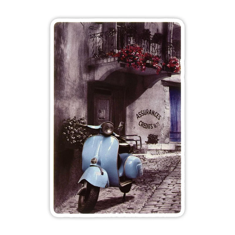 

Self-adhesive Decal Vespa (Vintage) 2PCS/Pack Car Sticker Waterproof Auto Decors on Bumper Rear Window Laptop #10822