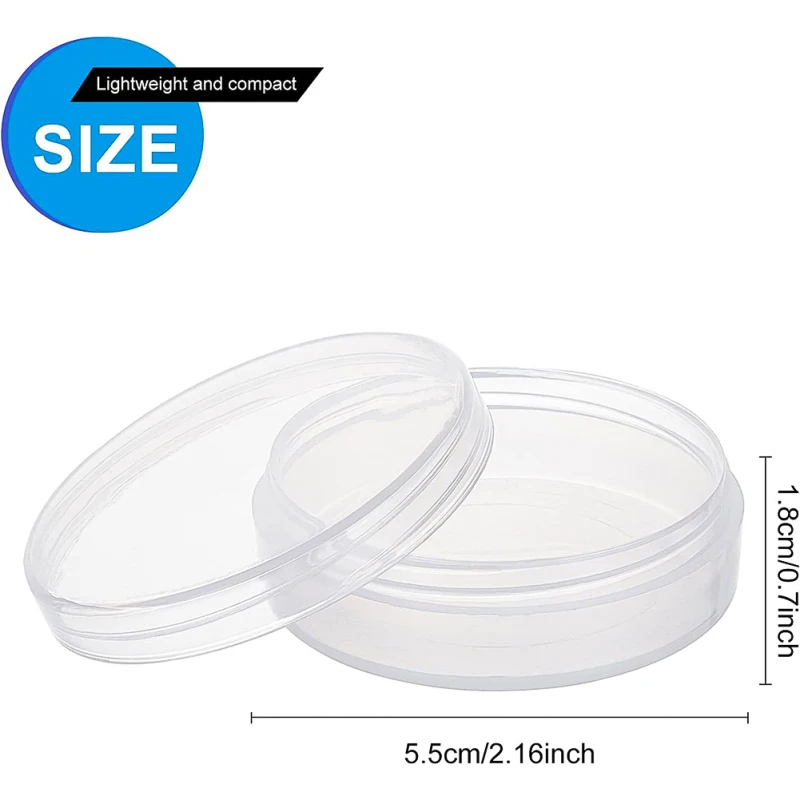 20pcs Transparent Plastic Diamond Jewelry Display Boxes