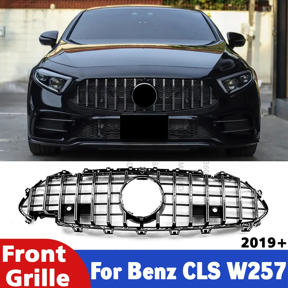 

Diamond Mesh Front Grille Insert for Mercedes CLS C257 2019-2022 GTR AMG Style Bumper Grill Panel,Auto Exterior Styling Upgrade