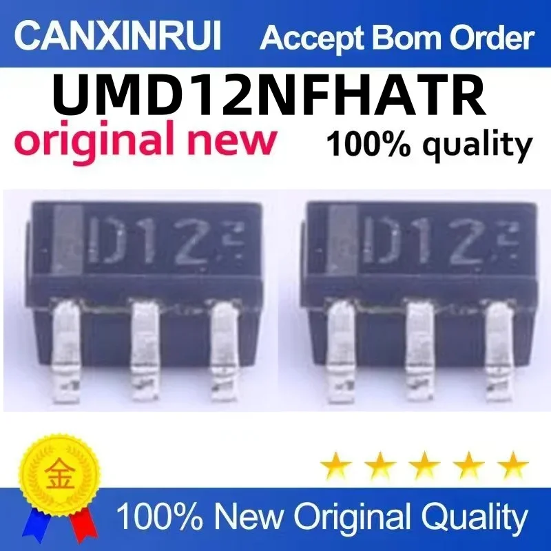 

(5-100 pieces)Brand new original UMD12NFHATR silk screen D12 SOT363 spot chip IC