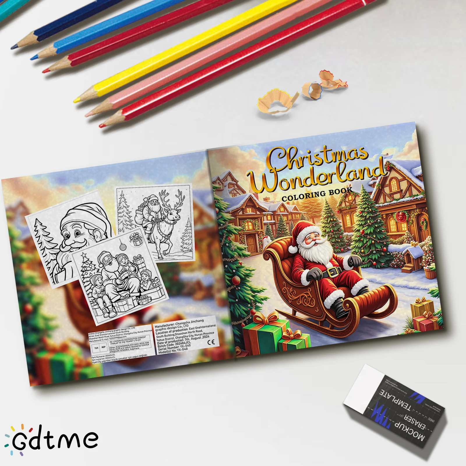 كتاب تلوين عيد الميلاد العجائب للبالغين يتميز أنشطة يومية مريحة وجذابة للاسترخاء (تلوين المساحات المريحة)