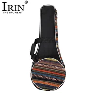 IRIN-funda para mandolina, bandolera Oxford con correa ajustable para el hombro, bolso de rayas coloridas, mochila para instrumentos de cuerda