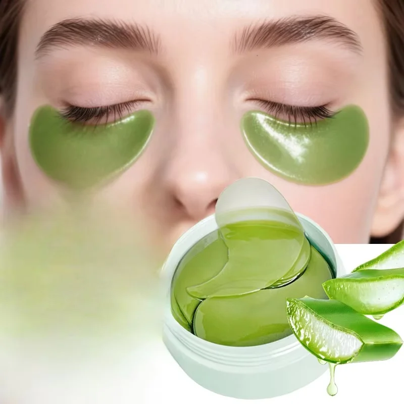 Aloe Vera Smooth Cleansing Natural Soap Eye Mask - Brightens the Eye Area, Improves Dark Circles and Puffiness - Fragrance-Free, All Light Beige Tones, Gel Packaging, Premium Skincare Product, Stylish Packaging, Natural Ingredient Formula
