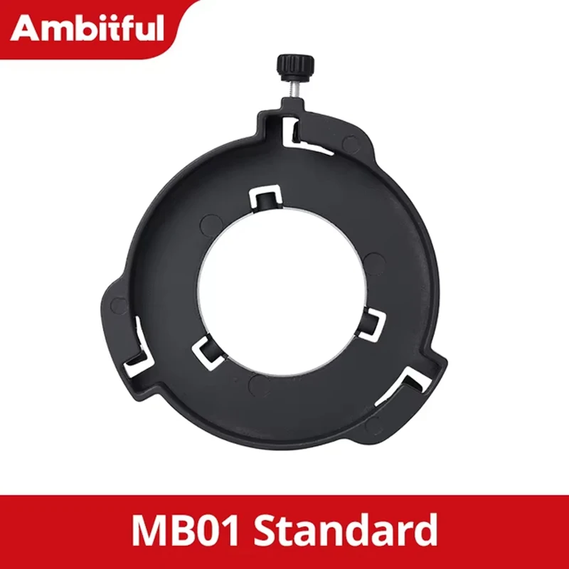 Ambitful MB01 MB02 Mini Mount naar Bowens Mount Adapter Quick Set-up voor YONGNUO YN150 IFOOTAGE 60/130 NANLITE Forza 60 Softbox