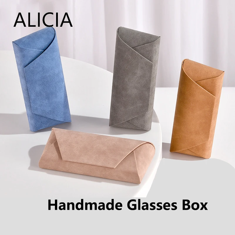 

ALICIA New Vintage Fashion Glasses Box Handmade Light Luxury Glasses Storage Box Gift