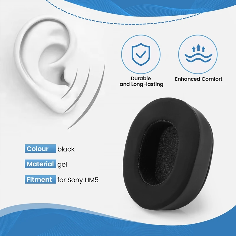 Replacement Ear Pads Replacement Ear Cushion Pads For Brainwavz HM5 Headphones Comfortable Ear Cup Covers