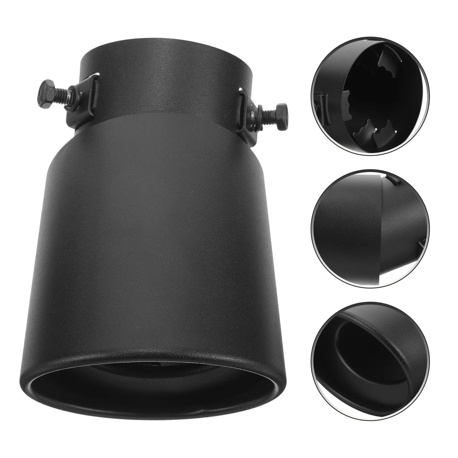 

Изогнутый наконечник выхлопной системы из нержавеющей стали для автомобиля, мотоцикла, универсальный глушитель, шумоподавление, внешний аксессуар для автомобиля