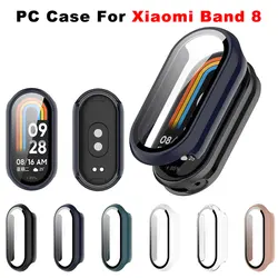PC Case + Tempered Glass Film For Xiaomi Mi Band 8 Pro Smart Watch Accessories PC Full Cover Screen Protector Mi band 8 Case