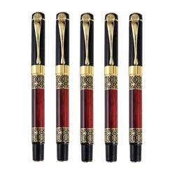 Luxury Metal Ballpoint Pen Business Signature Fountain Pen Student Gift Writing Tools Blue/Black Ink Gel Pen for School Office