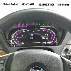 12.3'' Digital Instrument Cluster Cockpit For BMW X5 X6 E70 E71 Speedometer LCD Display Dashboard Panel HUD Tachometer Odometer